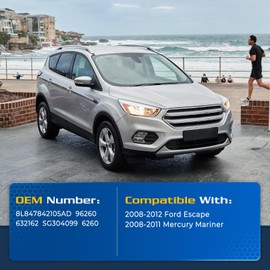 ARANA Rear Window Struts for Ford Escape 2008-2012, Rear Glass Window Replacement Shocks Lift Support Fits 2008-2011 Mercury Mariner, 2 Pcs