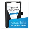 Oxford at-Hand Note Card Case, 3" x 5" Size, Black,