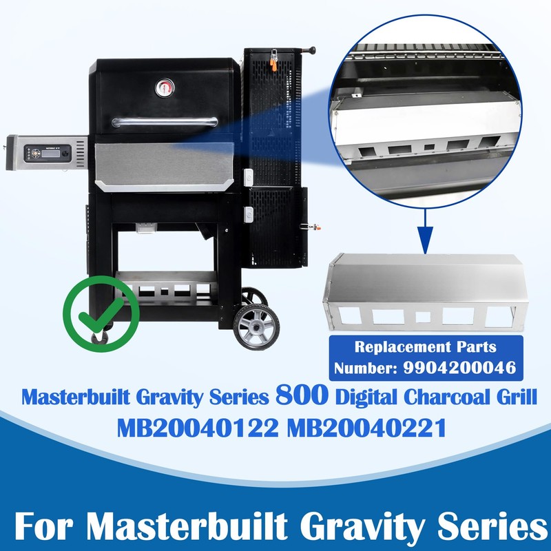 SafBbcue 9904200046 Heat Manifold for Masterbuilt Gravity Series 800 Digital