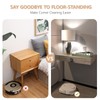 Floating Shelf with Drawer Set of 2, Floating Nightstand for