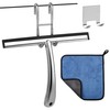 cocofy Shower Squeegee Stainless Steel 25 cm Wide, Shower Screen