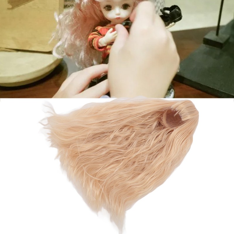 Doll Wavy Wigs Soft High Temperature Fiber Lightweight Doll Long
