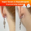 Moconar 14K Gold Silicone Earring Backs Replacements,Locking Secure Earring Backs
