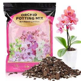Doter Orchid Potting Mix 1qt，Orchid Soil Composed of Orchid Bark and Perlite，Premium Orchid Medium for Potting, Repotting, Enhanced Drainage, Air Flow & Root Ventilation