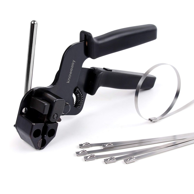 Knoweasy Stainless Steel Cable Tie Gun, Cable Tie Tool and