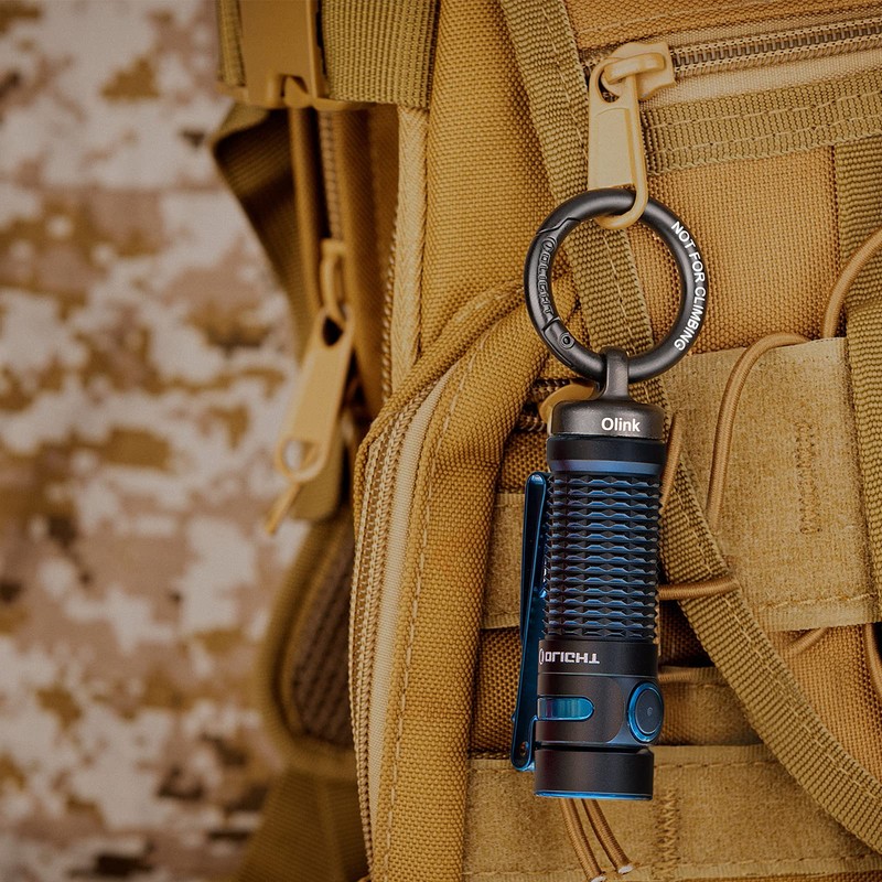 OLIGHT Stainless Steel Olink Carabiner Ring for S1R II, Baton3,