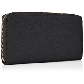 Coach PBL LTH LNG ZP ARD W Long Wallet (Round Zipper), IMBLK, Free size