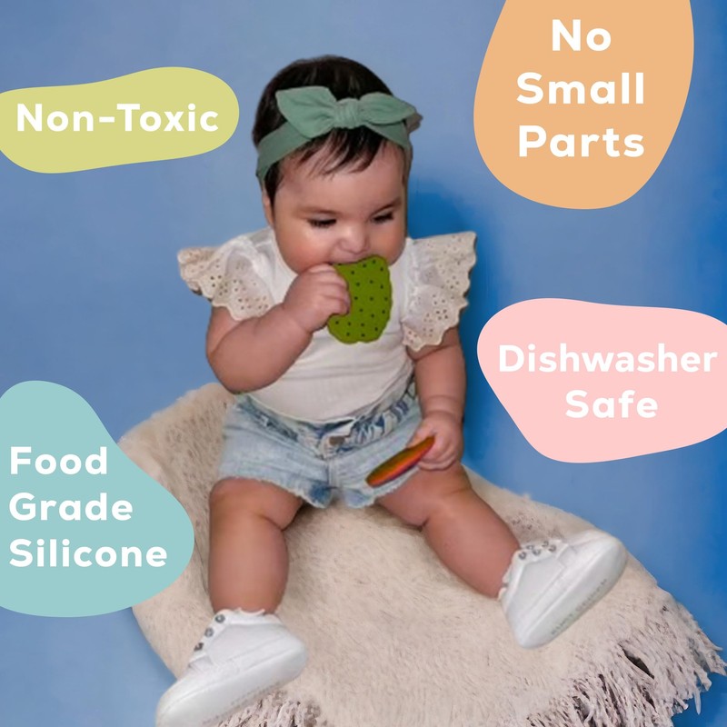 Mexican Baby Teether, Silicone Teething Toy for Teeth Relief, Soothing