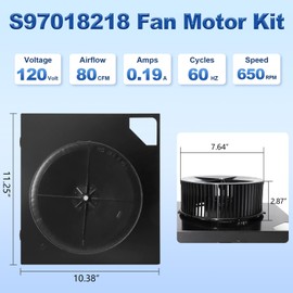 S97018218 Fan Motor Assembly for Broan NuTone QTR110, QTRN110L, QTRN110, QTN110E, QTN110LE, QT110LE, QTR110L, QTR100L, QT110E, QT90L Bathroom Exhaust Fan Motor Kit Replacement, 80CFM, 650 RPM