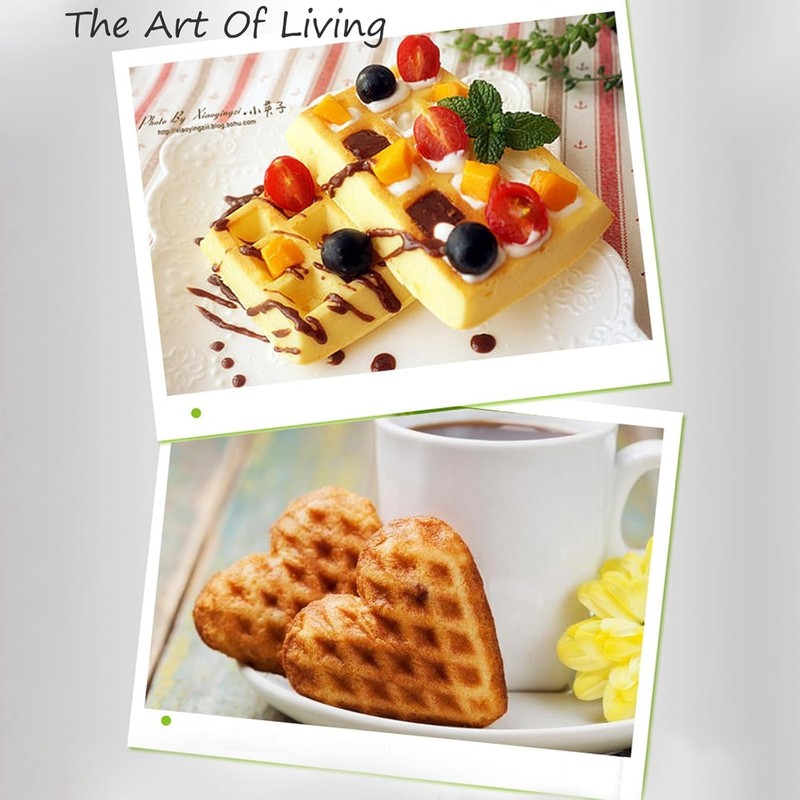3-teilige Waffelform, Waffelform, Back-DIY-Werkzeuge, Kuchen- und Keks-Backdekorationswerkzeuge, Silikon-Muffinform mit Pinsel