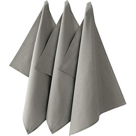 Redbest Seattle Tea Towel, Pack of 3, Cotton, 50x70 cm, grey