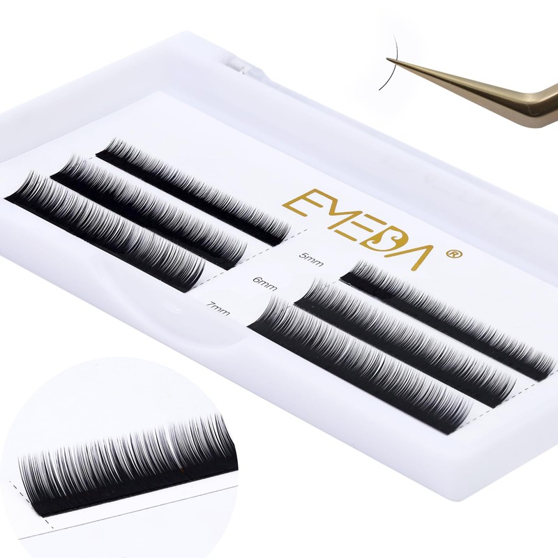 Lower Eyelash Extensions, EMEDA 5 mm 6 mm 7 mm