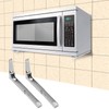 Microwave Oven Shelf, 2Pcs Kitchen Stainless Steel Microwave Oven Bracket