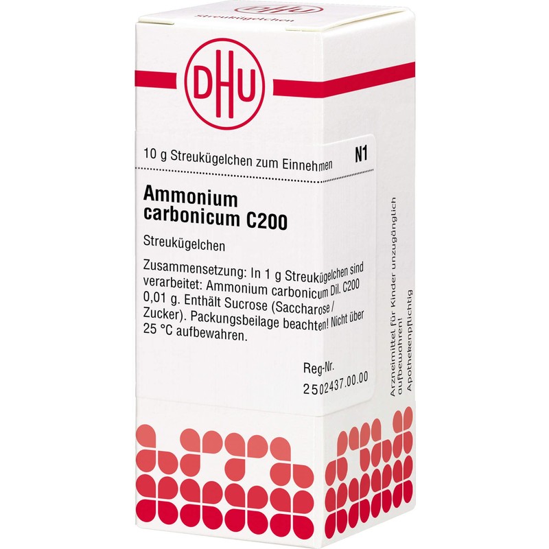 Ammonium carbonicum C200 DHU Globules, 10 g Globules