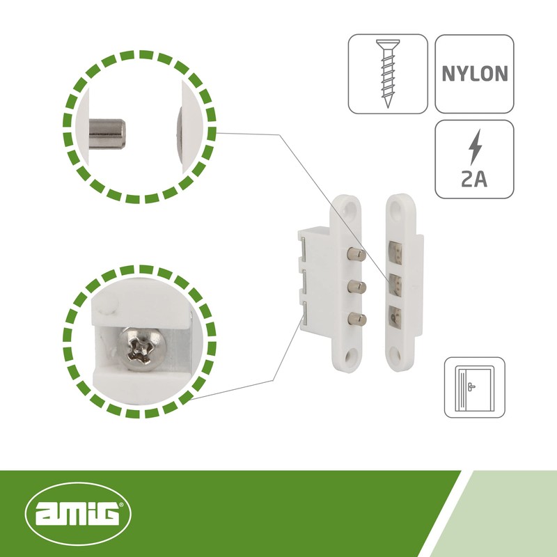 Amig - 3P Electric Lock Door Contact | 2 Pin