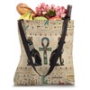 Egyptian Cats and ankh cross Tote Bag