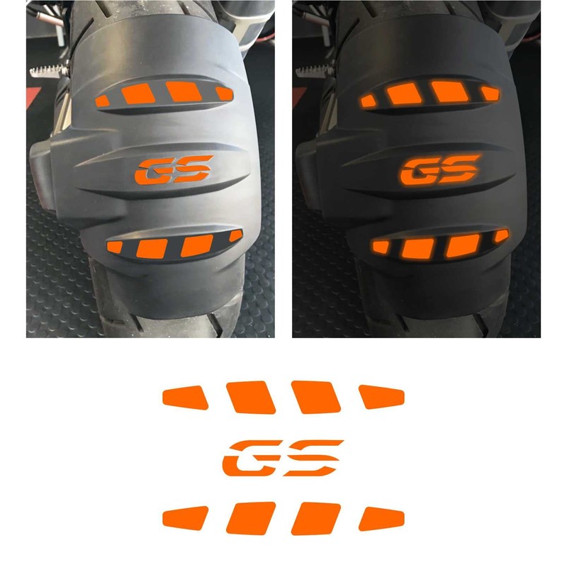 Pack of 3 reflective stickers compatible with motorcycle R 1200