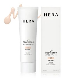 헤라 유브이 프로텍터 톤업 씨씨크림 50ml 광채 피부톤 보정 주름 미백 기초 화장품 Hera UV Protector Tone-Up CC Cream 50ml Radiant Skin Tone Correction Anti-Aging Whitening Skincare Cosmetic