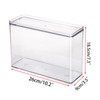 TOLIDA Clear Plastic Phone Cases Storage Box with Lid -
