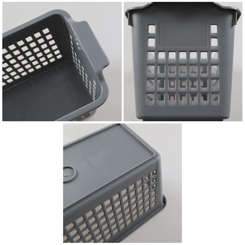 Annkky Plastic Small Storage Baskets, 4 Packs Kitchen Cupboard Baskets