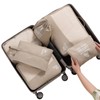 MURISE Packing Cubes Set of 6 Clothes Bags, Suitcase Organiser