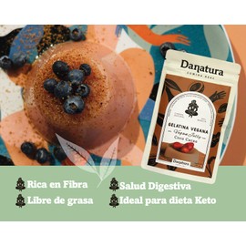Gelatina Vegana con Agar Agar Coco y Cacao