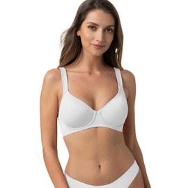 Dorina Women's Lindsay-d Full Coverage Bra, White, 85C