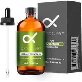 Rosemary Essential Oil – 100% Pure, Therapeutic Grade for Hair Growth, Skin, Aromatherapy, and Diffuser | Natural Antioxidant & Stress Relief | 0.34oz