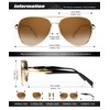 HENGOSEN Pilot-Sunglasses Polarised Sunglasses Men: Retro Mens Sunglasses with UV