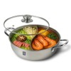 KOTO 304 Stainless Steel Divided Hot Pot – 11”, 4.5L