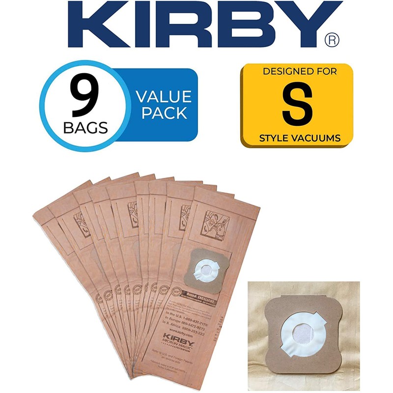 Kirby vac bags (9 count) for Models G4, G5 and