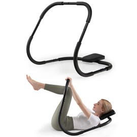 Ab Crunch Machine, Ab Roller for Home, Portable Ab Cruncher Sit Up Exercise Equipment for Core Strength, Sturdy Ab Workout Equipment, Black