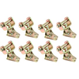 Boxer 4 Pack E-Track Idler Swivel Tie-Down Anchors for E Track Systems - Heavy Duty Car Hauler, Trailer