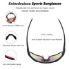 Eninedeuisou Sunglasses Cycling Glasses TR90 Frame for Men Women UV