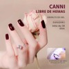 CANNI - Esmalte de uñas en gel rojo oscuro, 1