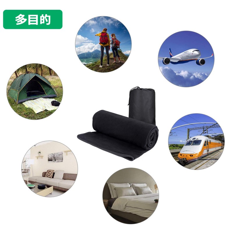 Inner Sleeping Bag, Fleece Blanket, Blanket, Large, Warm, Multi-functional, Kneel,