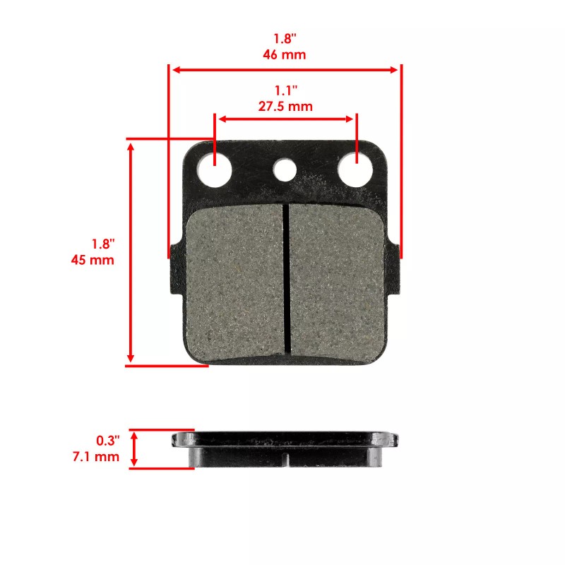 Caltric Front & Rear Brake Pads for Kawasaki KX85 KX