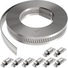 Fixirons Stainless Steel Hose Clamp Assortment Kit DIY, 13FT Metal