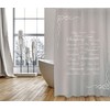 MSV Shower Curtain, Grey/Brown, Unique Size