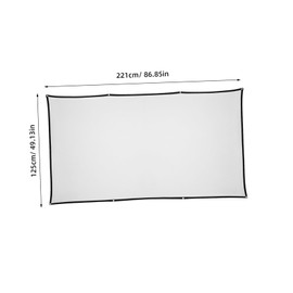 LALAFINA Portable Projection Screen Foldable Crease for Indoor Outdoor Use Lightweight and Easy to Carry High Definition Viewing Experience for Movies and Presentations