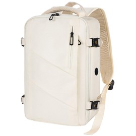 Gluckstar Hand Luggage Backpack 40 x 20 x 25 cm for Ryanair Plane, Waterproof Travel Backpack Cabin Bag with Laptop Compartment 14 Inches, Outdoor Business Backpack for Men and Women 20 L, beige