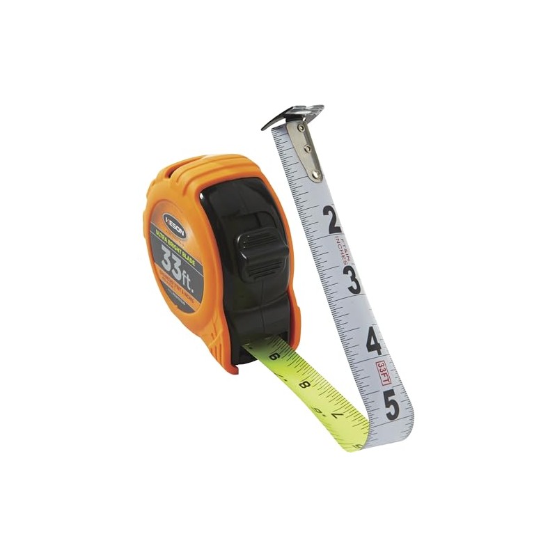 Keson PG181033UB Short Tape Measure with Nylon Coated Ultra Bright