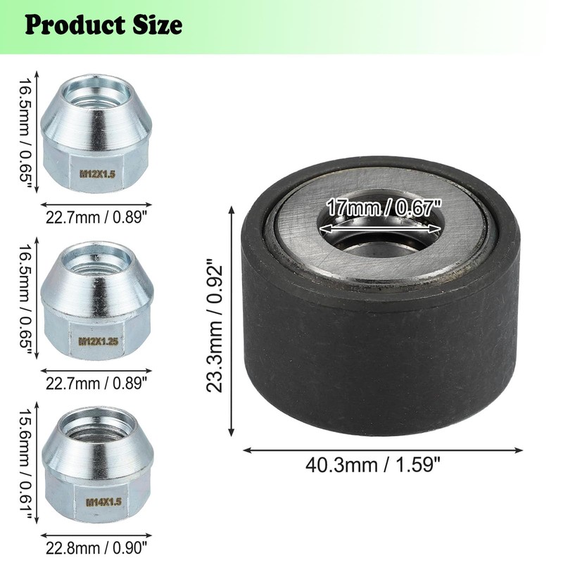 Femory Universal Wheel Stud Installer Tool, Tire Stud Tool, M12x1.25