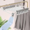 Trouser Hangers - 10 Pack Skirt Hangers with Adjustable Non