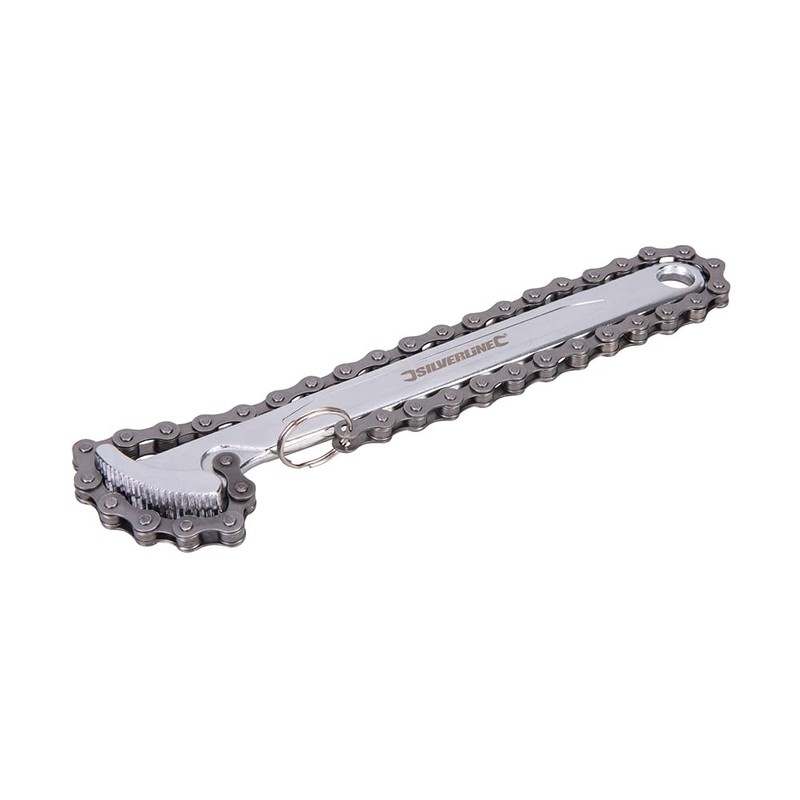 Silverline Oil Filter Chain Wrench 150mm (675121)