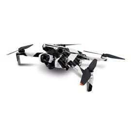 MightySkins Carbon Fiber Skin Compatible with DJI Mini 4 Pro - Black Chevron | Protective, Durable Textured Carbon Fiber Finish | Easy to Apply