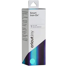 Cricut Joy Smart Holographic Iron On | Cobalt | 61 cm (24 ft) | Heat Transfer Vinyl Roll (HTV) | For use with Cricut Joy