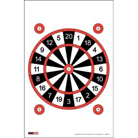 EZ2C Targets 250 EZ2C Targets Dartboard Rifle Airsoft Pistol Gun Range Targets (250 pack)