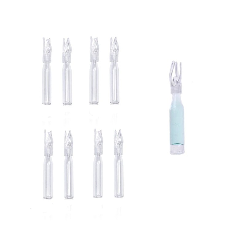 Glass Vial Insert, 100ul Clear Glass Insert with Polyspring,5x29mm, Pack