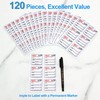 for Oil Change Sticker Static Cling, Clear Stickers 120 Pcs